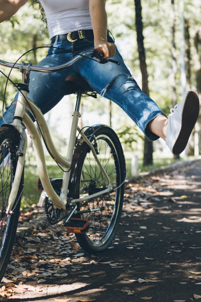 person riding a bicycle